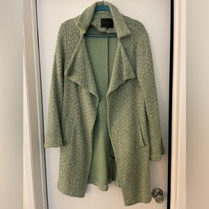 Sanctuary Midi Multicolor Green Coat - Size S